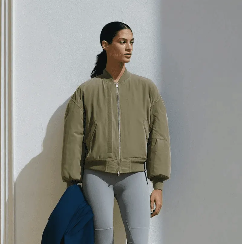 Woman in minimalist setting